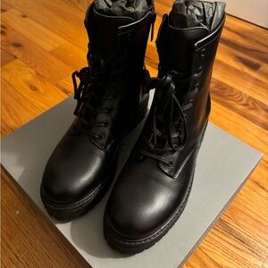 Thursday Boot Company Black Combat Boots Size 8 Brand New Unworn